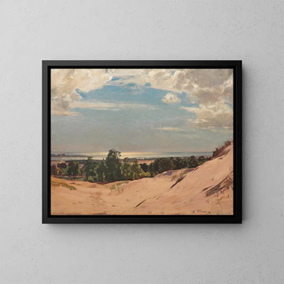 Blue and Silver Pas-de-Calais - Algernon Talmage — framed artwork on a wall