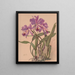 a watercolor painting of an orchid from the Cattleya genus - Alice Bailly — framed artwork on a wall