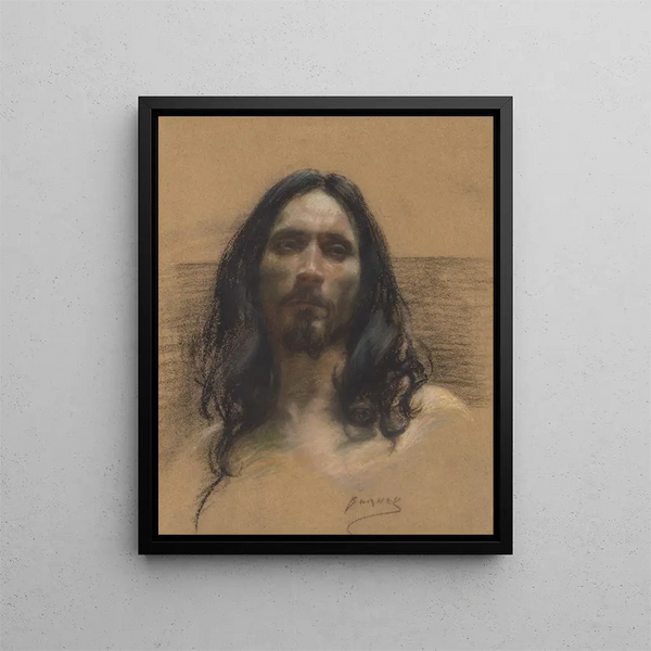 Anachorète - Alice Pike Barney — framed artwork on a wall