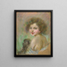 Child with a Monkey - Alice Pike Barney — framed artwork on a wall