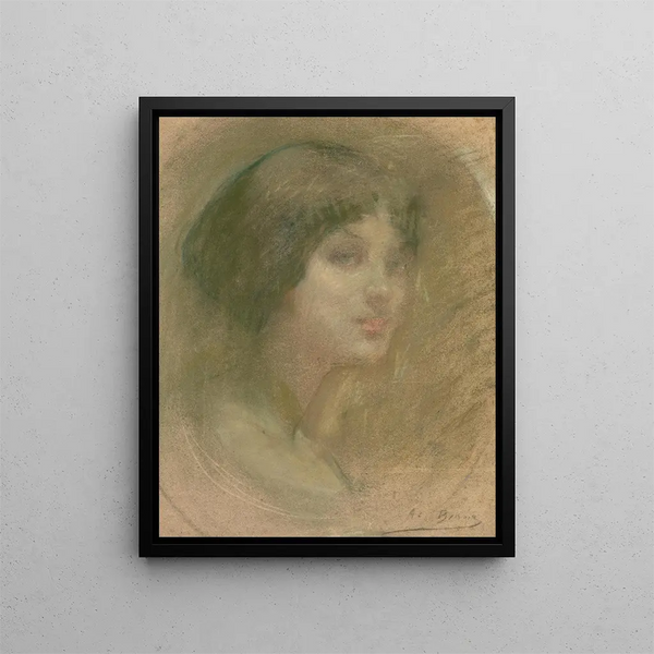 Dream Woman Painting - Alice Pike Barney — framed artwork on a wall