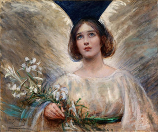 Easter Lilies Painting - Alice Pike Barney — artwork view