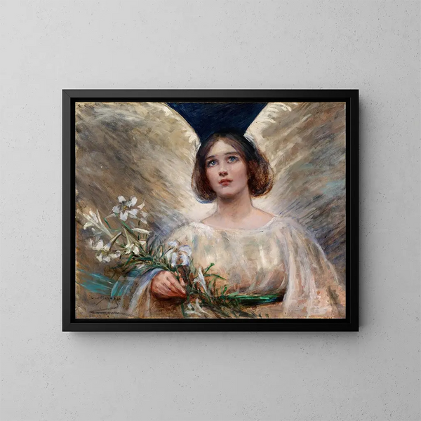Easter Lilies Painting - Alice Pike Barney — framed artwork on a wall
