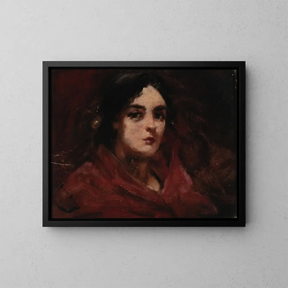 Gitan Painting - Alice Pike Barney — framed artwork on a wall