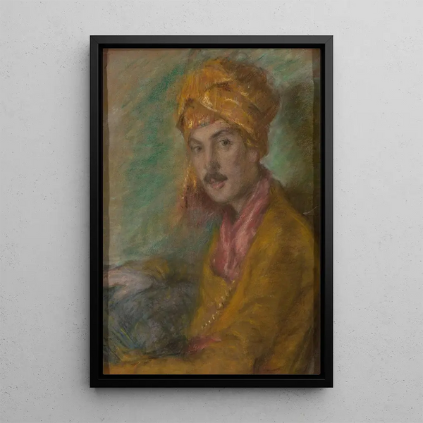 Golden Turban Painting - Alice Pike Barney — framed artwork on a wall