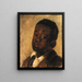 Head of a Black Boy - Alice Pike Barney — framed artwork on a wall