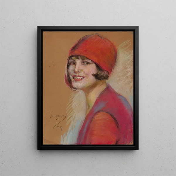Hollywood Painting - Alice Pike Barney — framed artwork on a wall