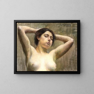 in pose - Alice Pike Barney — framed artwork on a wall