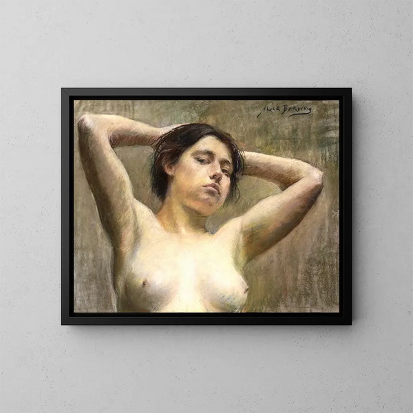 in pose - Alice Pike Barney — framed artwork on a wall