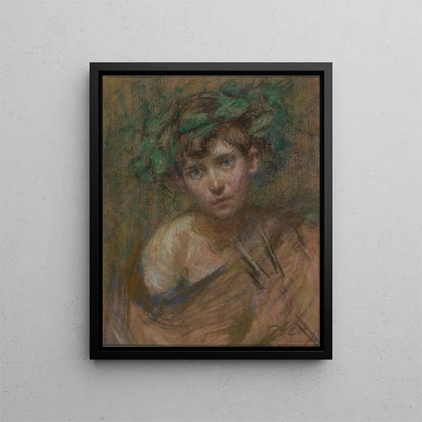 Young Faun - Alice Pike Barney — framed artwork on a wall