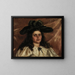 Laura Alice au grand chapeau - Alice Pike Barney — framed artwork on a wall