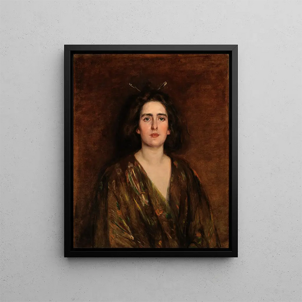Laura at sixteen years old - Alice Pike Barney — framed artwork on a wall