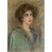 Reproduction of the painting Laura in Green Cape - Alice Pike Barney