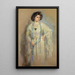 Laura in white - Alice Pike Barney — framed artwork on a wall
