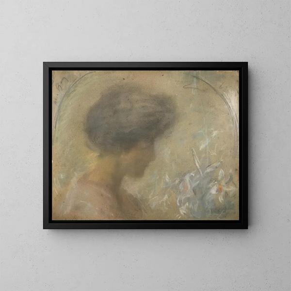 Nénuphars - Alice Pike Barney — framed artwork on a wall