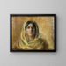 Marianne in yellow - Alice Pike Barney — framed artwork on a wall