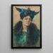 Marianne with Hat - Alice Pike Barney — framed artwork on a wall