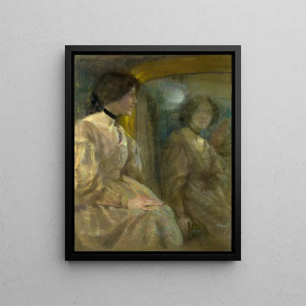 Reflection of the mirror - Alice Pike Barney — framed artwork on a wall
