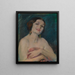 Model holding draperies - Alice Pike Barney — framed artwork on a wall