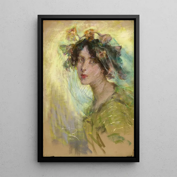 Reproduction of the painting Morning Glories Painting - Alice Pike Barney