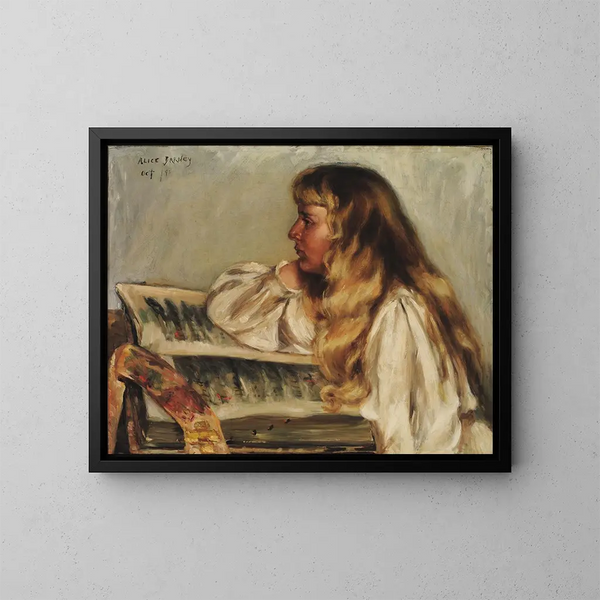 Natalie and Missal - Alice Pike Barney — framed artwork on a wall