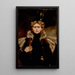 Natalie in a fur cape - Alice Pike Barney — framed artwork on a wall