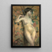 Nude painting in front of a screen - Alice Pike Barney — framed artwork on a wall