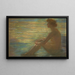 Nude against the sea - Alice Pike Barney — framed artwork on a wall