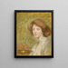 Peach Blossom - Alice Pike Barney — framed artwork on a wall