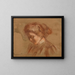 Study with Red Pencil - Alice Pike Barney — framed artwork on a wall