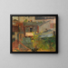 Roofs - Alice Pike Barney — framed artwork on a wall