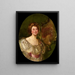 Self-portrait reflected in a mirror - Alice Pike Barney — framed artwork on a wall