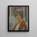 Self-portrait in 1924 - Alice Pike Barney — framed artwork on a wall