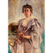 Self-portrait in a Painting Dress - Alice Pike Barney — artwork view
