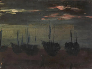 Moonlit Boats - Alice Pike Barney — artwork view