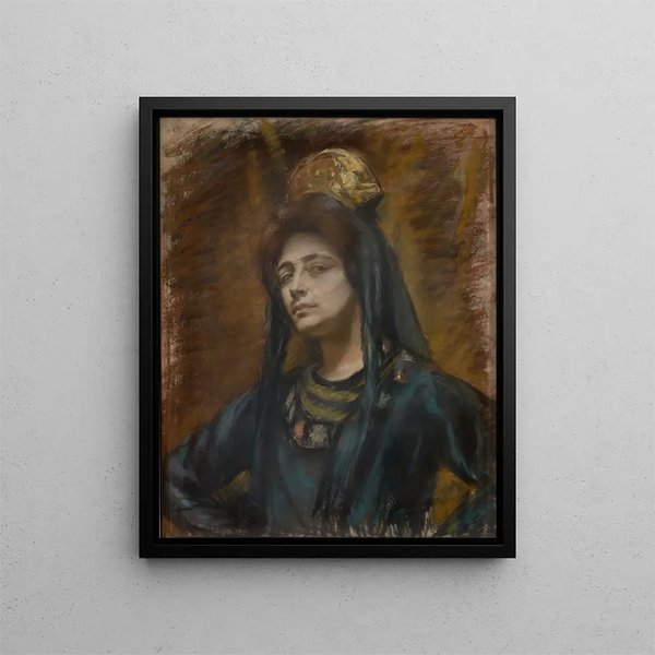 Spanish Comb Painting - Alice Pike Barney — framed artwork on a wall
