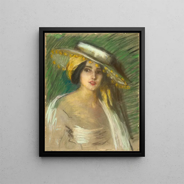 Fantasy Spanish Painting III - Alice Pike Barney — framed artwork on a wall