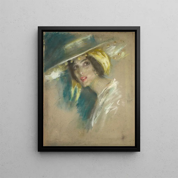 Fantasy Spanish Painting I - Alice Pike Barney — framed artwork on a wall
