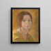 Study of a Woman's Head - Alice Pike Barney — framed artwork on a wall