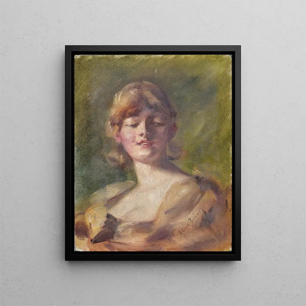 Study of the Head - Alice Pike Barney — framed artwork on a wall