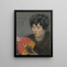 Study with a fan - Alice Pike Barney — framed artwork on a wall