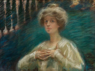 Forest Background Painting - Alice Pike Barney — artwork view