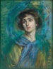 L'écharpe bleue - Alice Pike Barney — artwork view