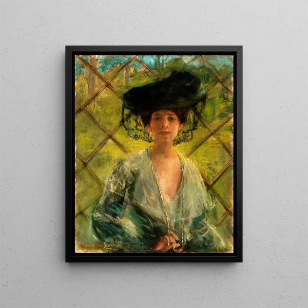 The Chatelaine - Alice Pike Barney — framed artwork on a wall