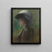 The Feathered Hat - Alice Pike Barney — framed artwork on a wall