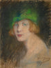 The Green Hat - Alice Pike Barney — artwork view