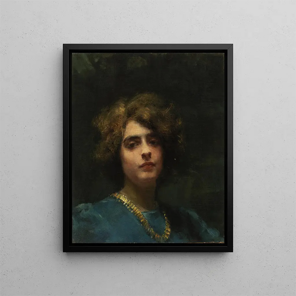 The Necklace - Alice Pike Barney — framed artwork on a wall