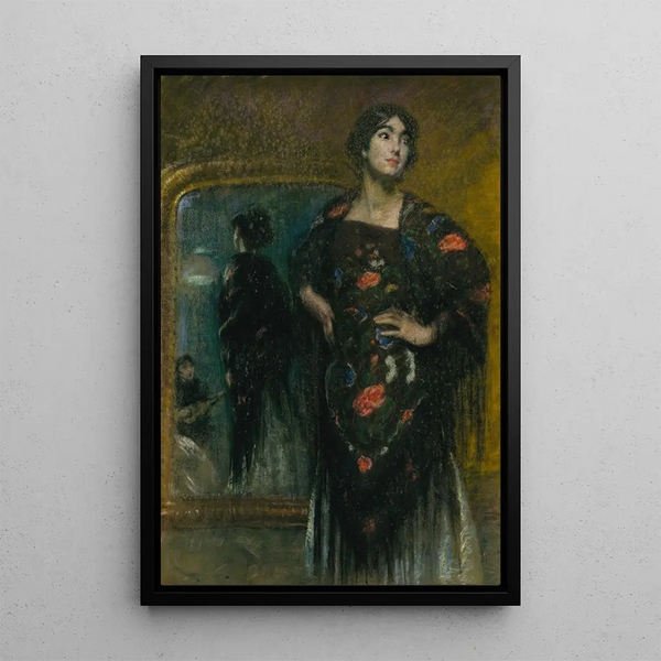 The Spanish Shawl - Alice Pike Barney — framed artwork on a wall