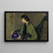 Woman and Peacock - Alice Pike Barney — framed artwork on a wall