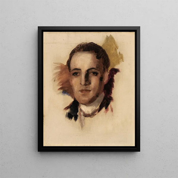 Young Man - Alice Pike Barney — framed artwork on a wall